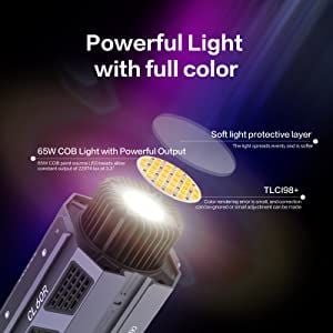  COLBOR CL60R COB Video Light - RGB 65W Full Color 