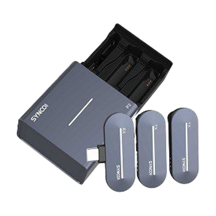  Synco P2ST / Micro Thu Âm Không Dây 2 Người Dùng cho Android jack USB Type-C (Màu Xanh Đen) 