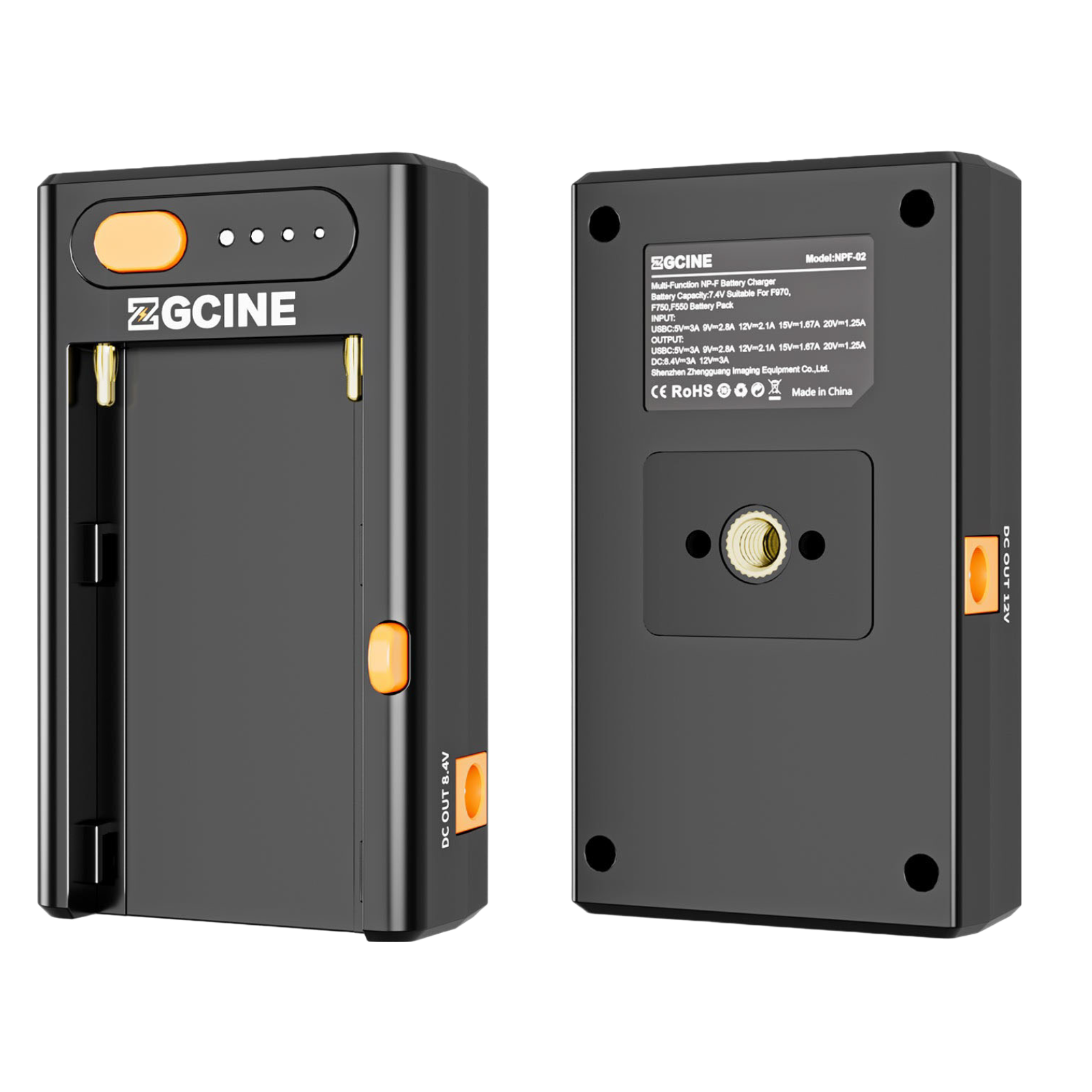  ZGCINE NPF-02 NPF Battery Charger Powering Adapter - Sạc ZGCINE NPF 02 