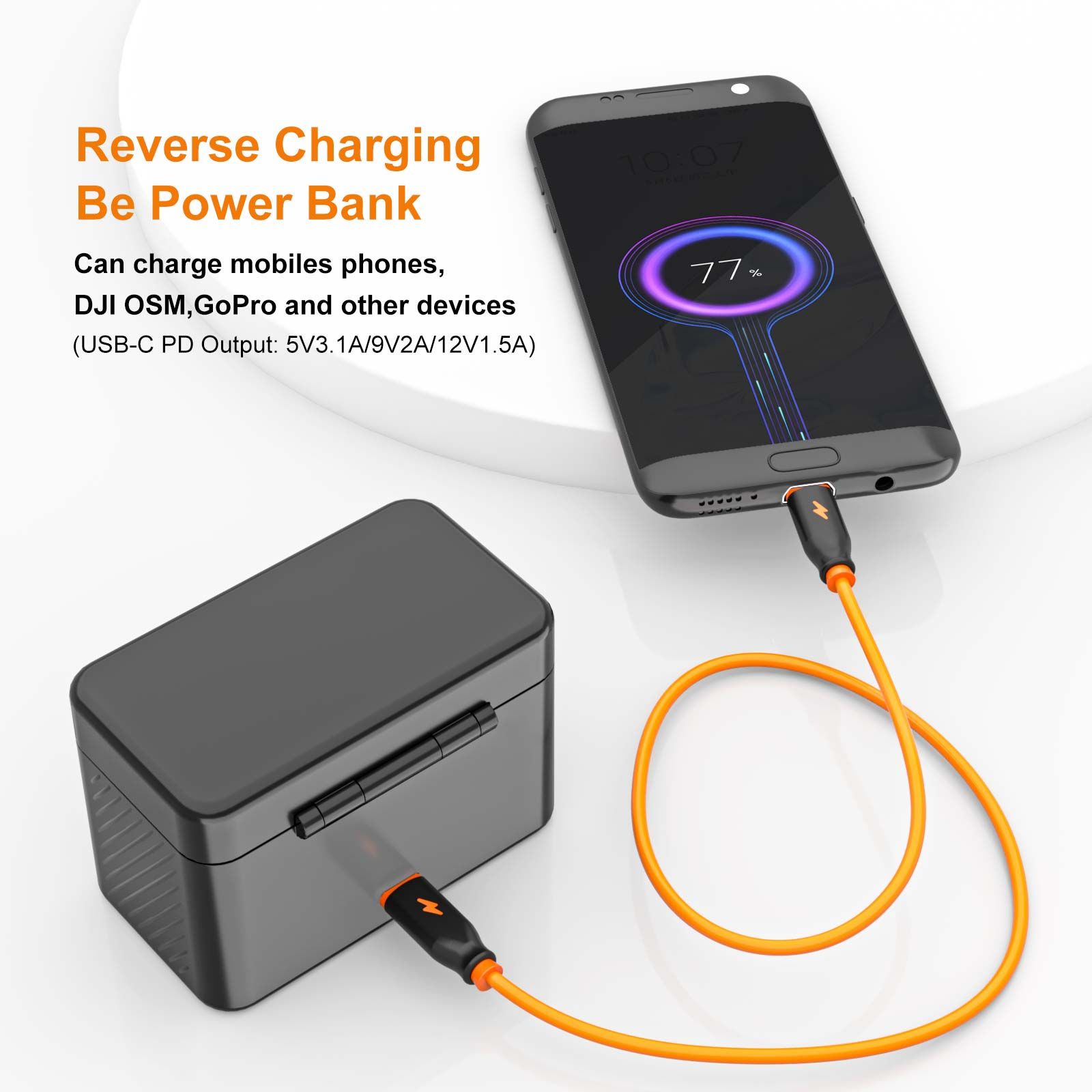  ZGCINE Charging Case for Sony NP-BX1 battery with 2 Charging Slots 