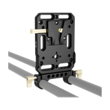  ZGCINE VR-Kit 1 V-Lock Mount Battery Plate with Dual 15mm Rod Clamp 