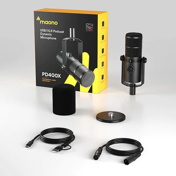  MAONO PD400X / Mic thu âm Dynamic đa hướng USB/XLR 