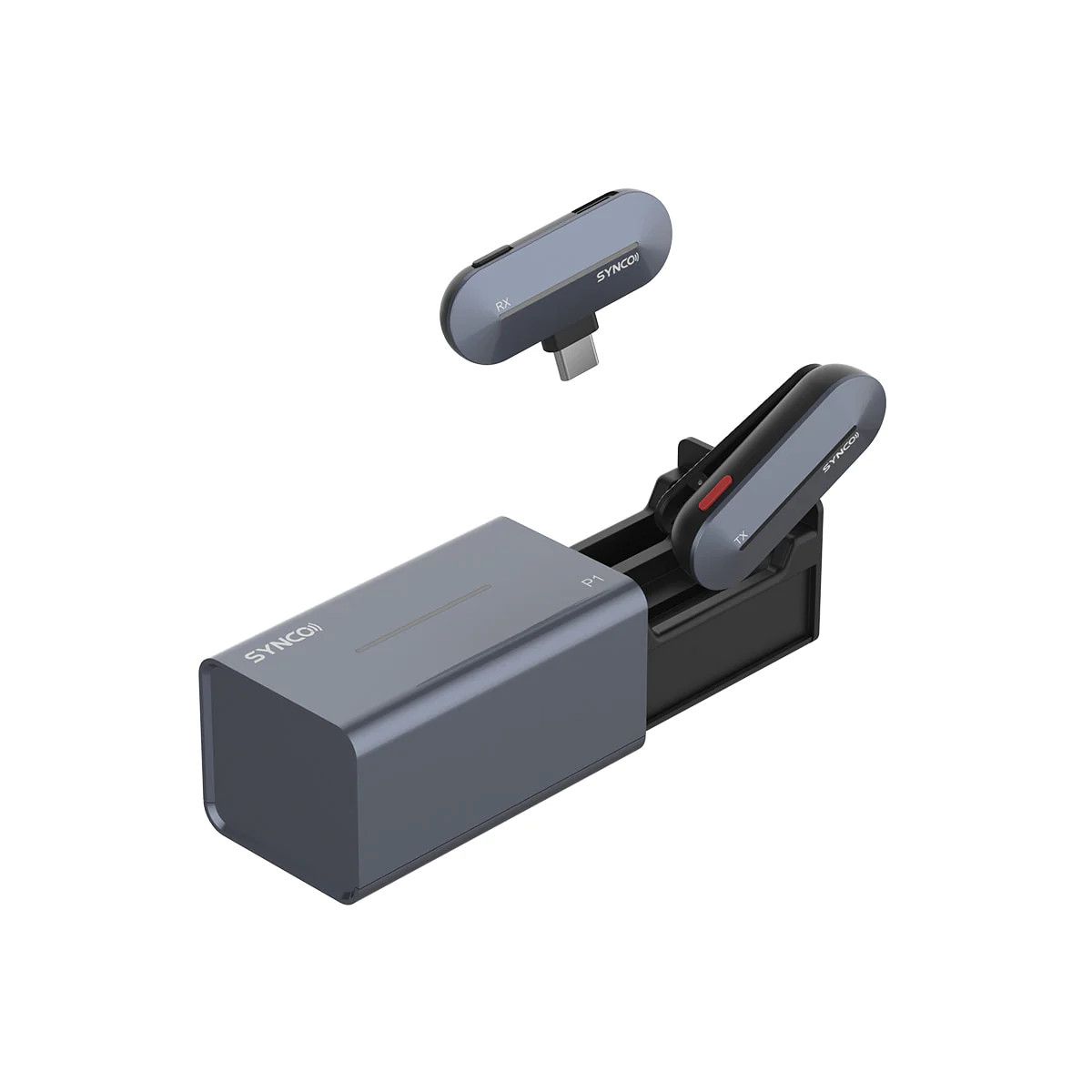  Synco P1ST / Micro Thu Âm Không Dây 1 Người Dùng cho Android jack USB Type-C (Màu Xanh Đen) 