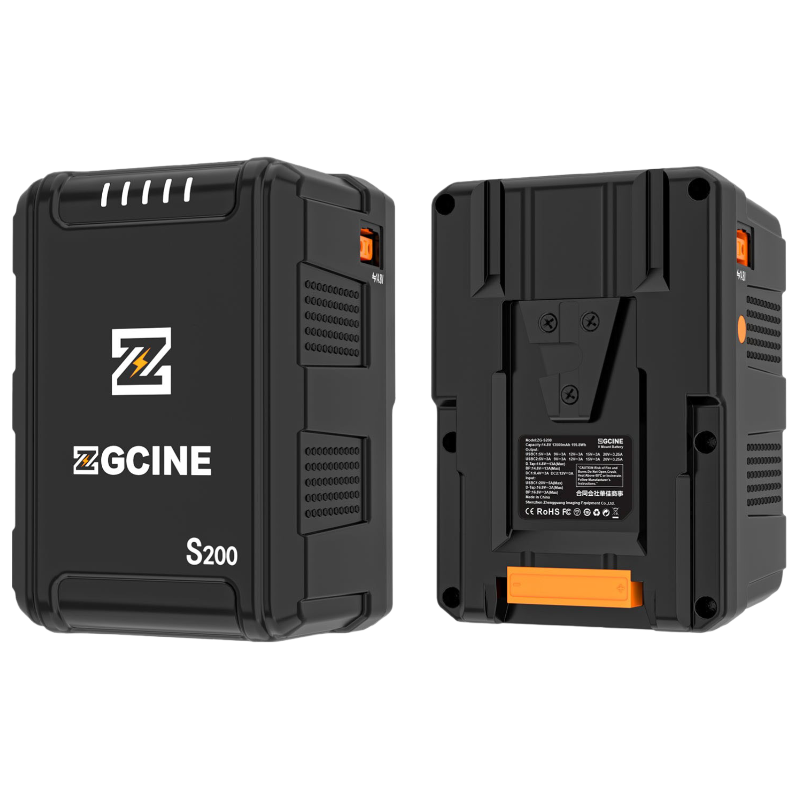  ZG-S200 V Mount Battery - Pin ZGCINE S200 