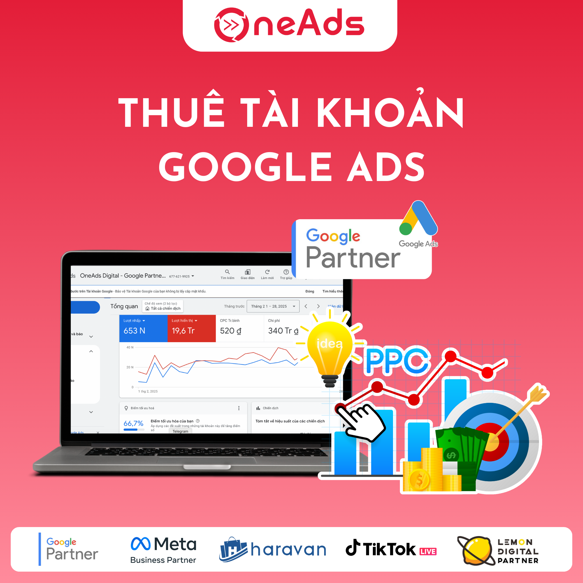  Dịch vụ thuê tài khoản quảng cáo Google Adwords 