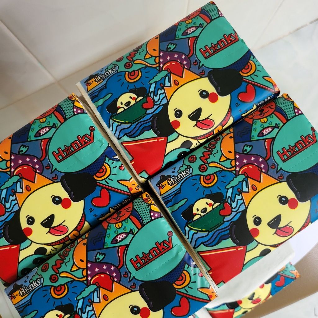  Giấy Ăn Gấu Trúc Hanky thùng 30 gói 4 lớp chính hãng cao cấp. 