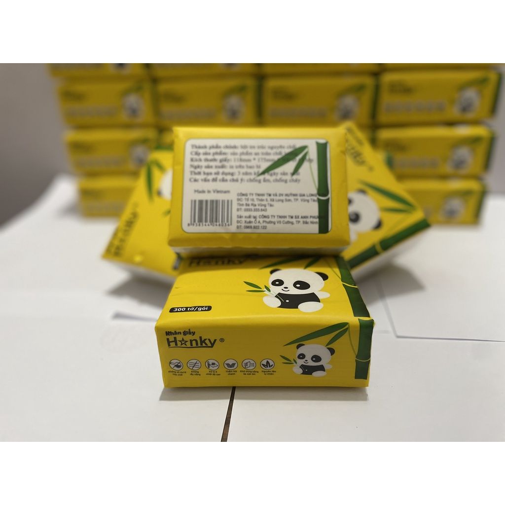  Giấy ăn gấu trúc hanky thùng 30 gói 4 lớp nguyên liệu tre trúc ,giấy dai mềm mại ,siêu dai,sử dụng đa năng. 