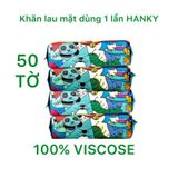  Khăn mặt khô HanKy đa năng dạng rút lau khô lau ướt,gói 50 tờ. 