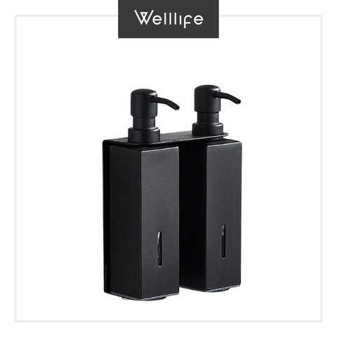  Bộ 2 bình đựng xà phòng vuông bằng kim loại 