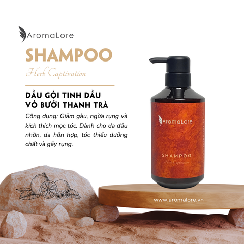  Dầu Gội Thảo Mộc AromaLore Ngừa Rụng và Kích Thích Mọc Tóc Chai 500ml 
