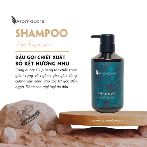  Dầu Gội Thảo Mộc AromaLore Giúp Nang Tóc Chắc Khoẻ và Ngăn Ngừa Gàu Chai 500ml 