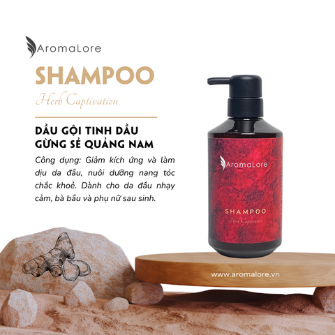  Dầu Gội Thảo Mộc AromaLore Giảm Kích Ứng và Nuôi Dưỡng Nang Tóc Chai 500ml 