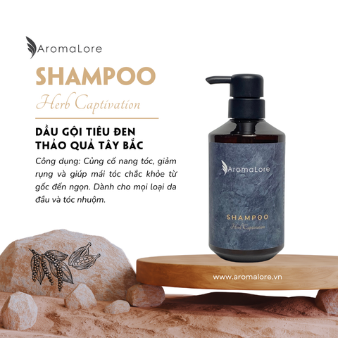  Dầu Gội Thảo Mộc AromaLore Cho Nang Tóc Chắc Khoẻ Dành Cho Tóc Nhuộm Chai 500ml 