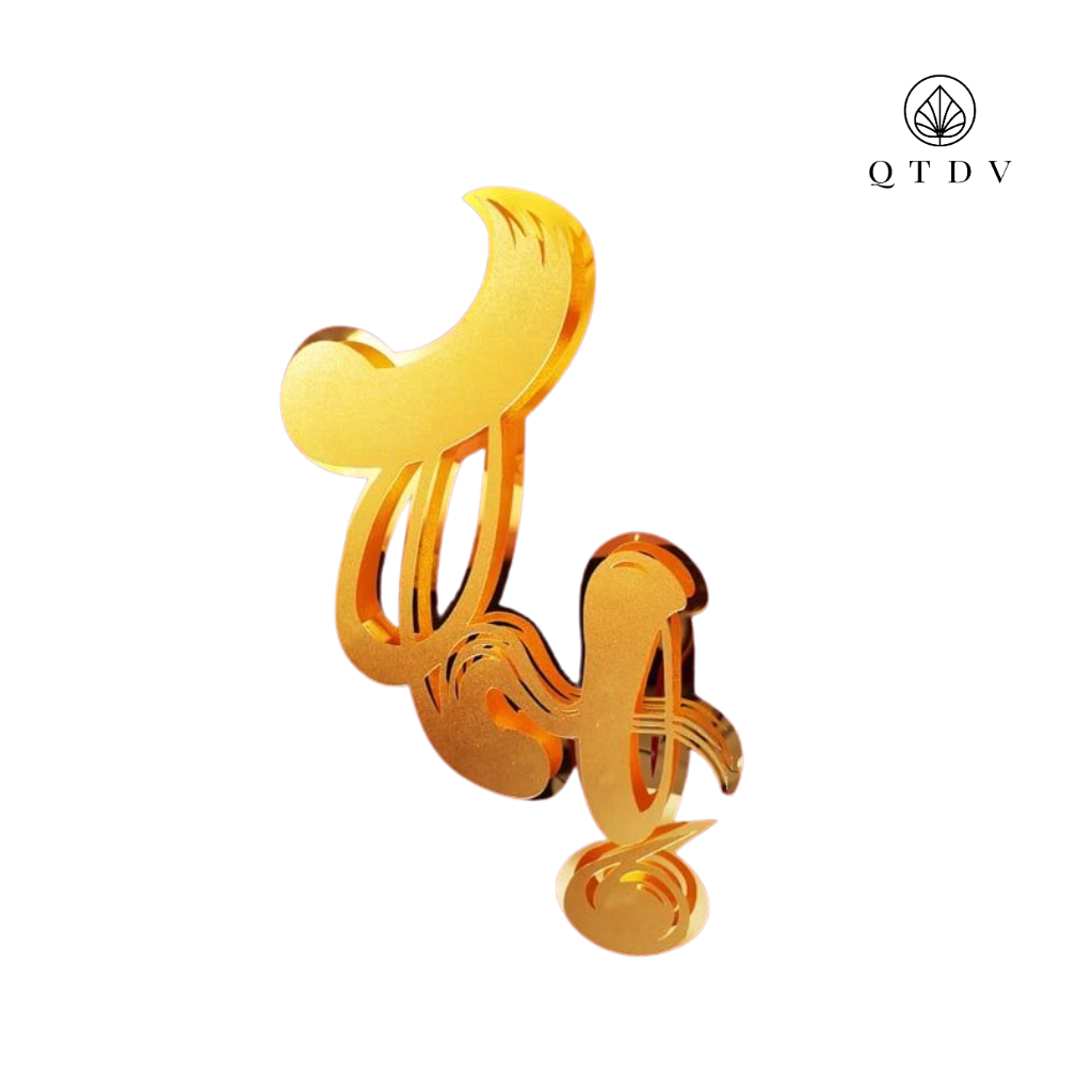 Tranh Chữ Phúc Lộc Thọ dát vàng 24k