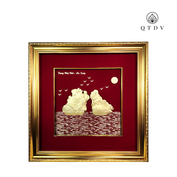 Tranh Vịnh Hạ Long dát vàng 24k