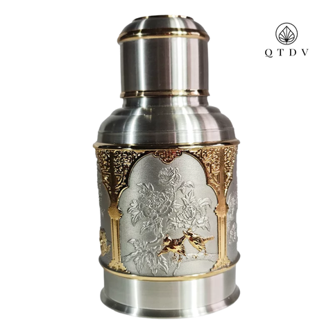 Hộp Trà Bốn Mùa dát vàng 24k (Mẫu 3)