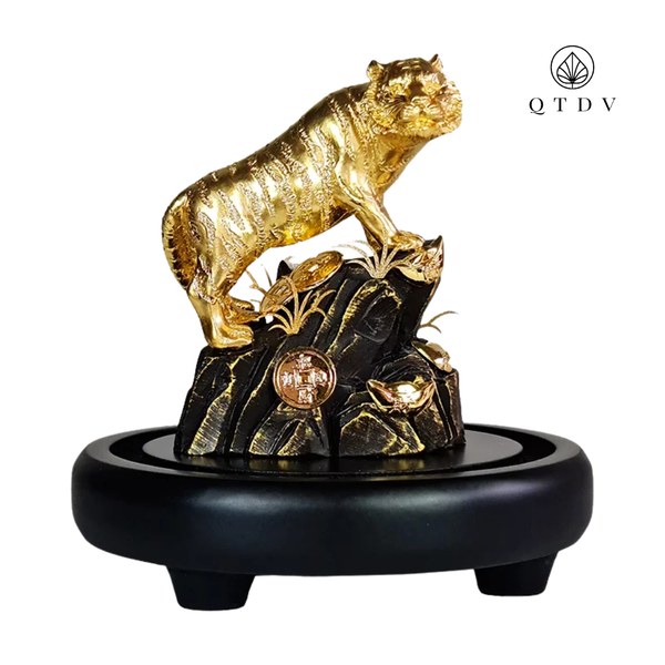 Hổ Phú Quý dát vàng 24k (Mẫu 4)