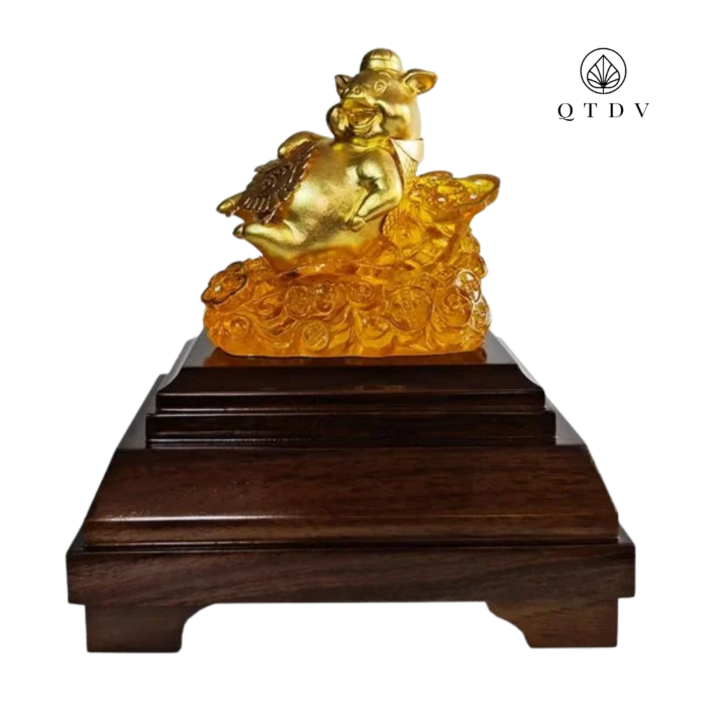 tượng heo dát vàng