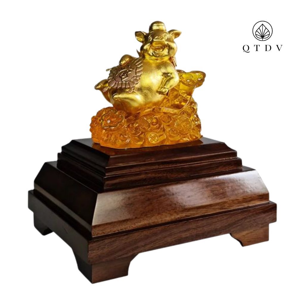 tượng heo dát vàng