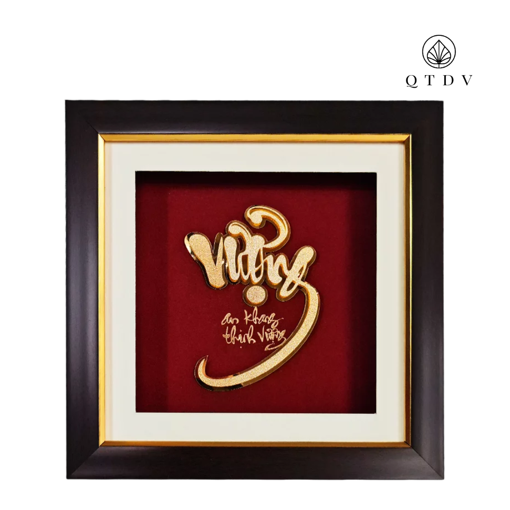 chữ vượng dát vàng