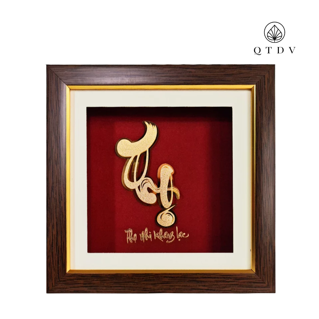 chữ thọ dát vàng