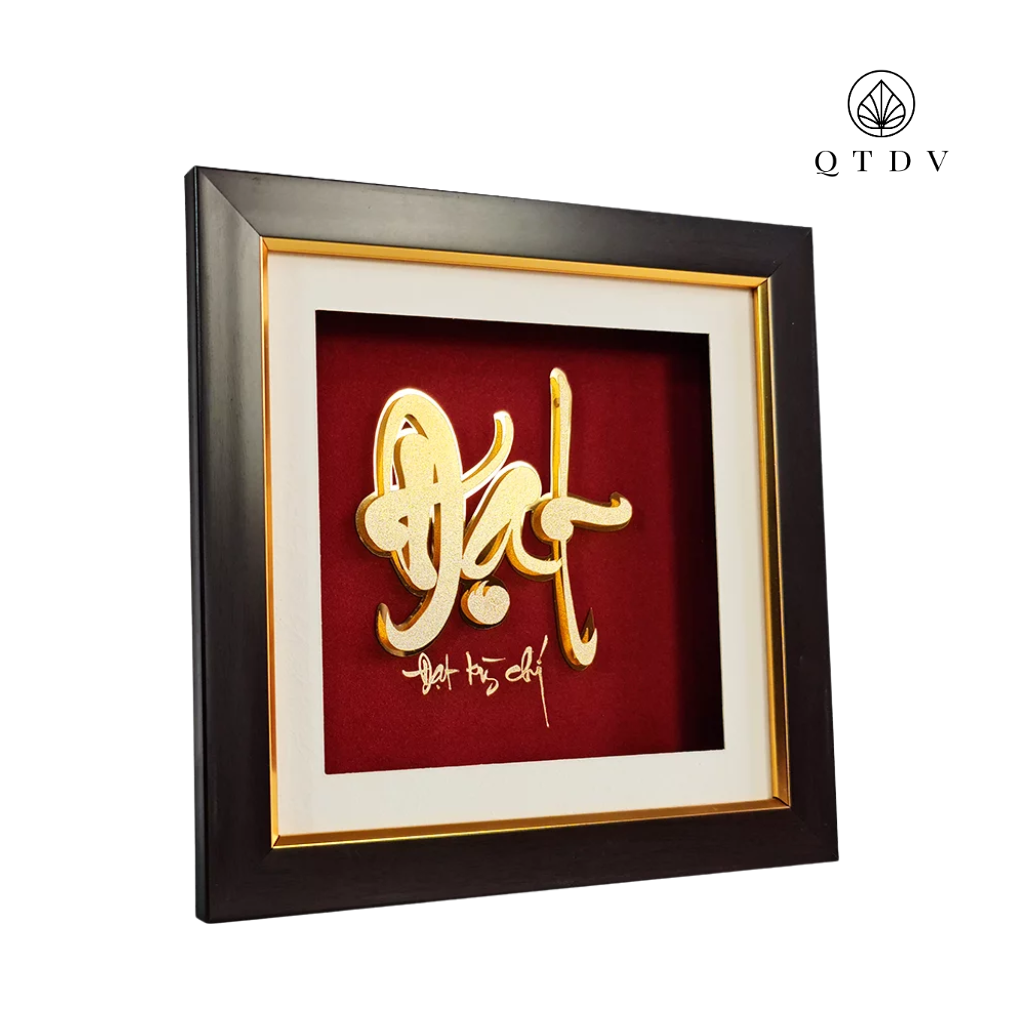 chữ đạt dát vàng