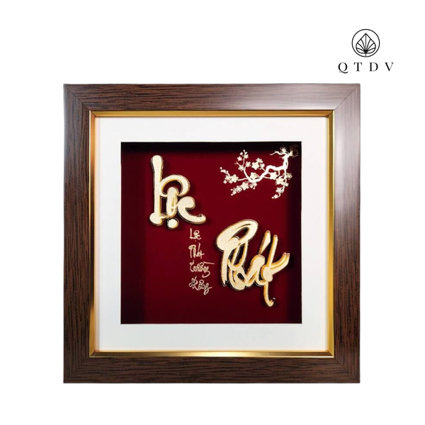 Tranh Chữ Lộc Phát dát vàng 24k