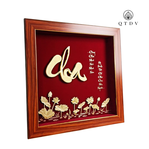 chữ cha dát vàng