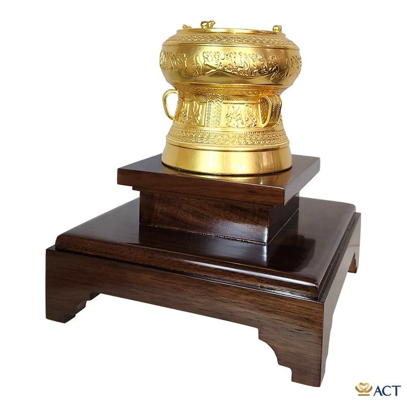 Trống Đồng dát vàng 24k