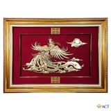 Quà tặng Tranh Phượng Hoàng dát vàng 24k