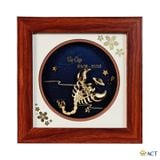Quà tặng Tranh Cung Bọ Cạp dát vàng 24k