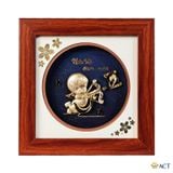 Quà tặng Tranh Cung Nhân Mã dát vàng 24k
