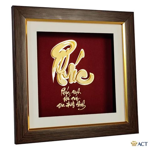 Tranh Chữ Phúc dát vàng 24k