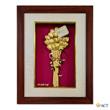 Tranh Bó Hoa Tulip Nghệ Thuật Dát Vàng 24k