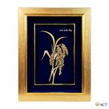 Quà tặng tranh Cây Lúa dát vàng 24k