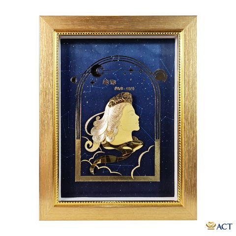 Tranh Cung Xử Nữ dát vàng 24k