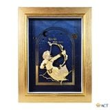 Quà tặng Tranh Cung Nhân Mã dát vàng 24k