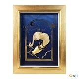 Quà tặng Tranh Cung Bảo Bình dát vàng 24k