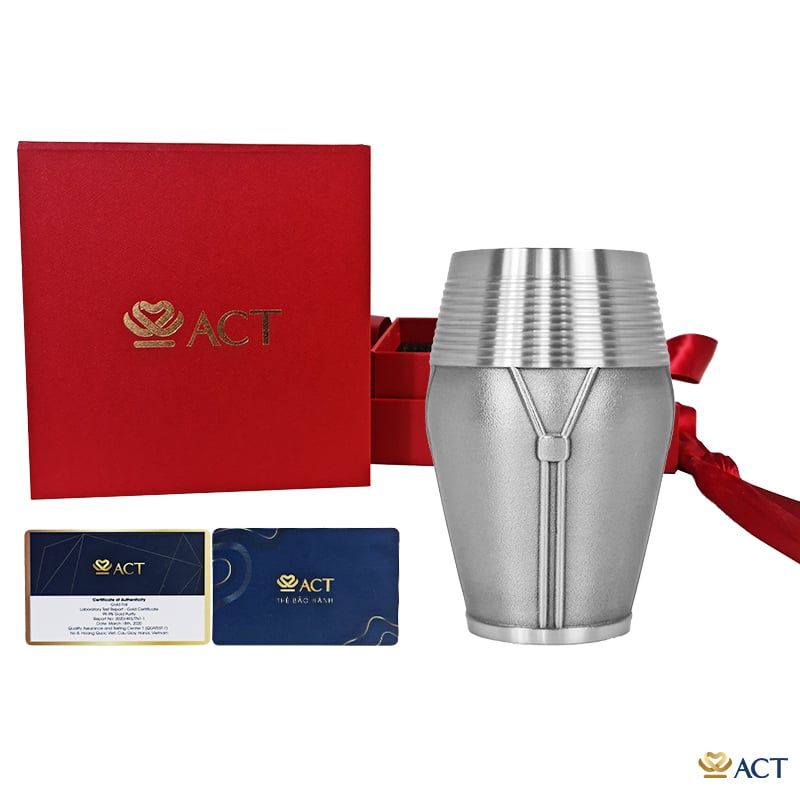 Quà tặng Ống cắm bút Pewter ACT GOLD ISO 9001:2015 (Mẫu 2)