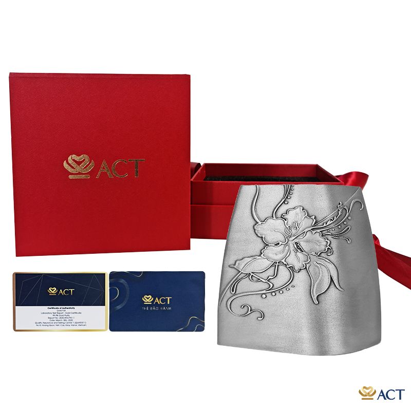 Quà tặng Ống cắm bút Pewter ACT GOLD ISO 9001:2015 (Mẫu 3 )