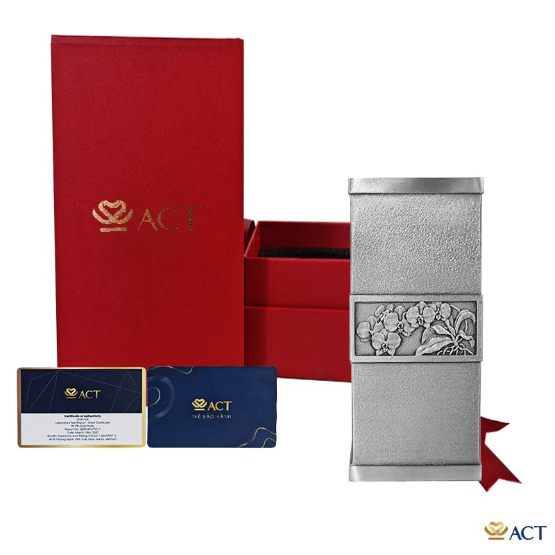 Quà tặng Ống cắm bút Pewter ACT GOLD ISO 9001:2015 (Mẫu 1)