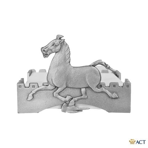 Đựng giấy note hình ngựa Pewter