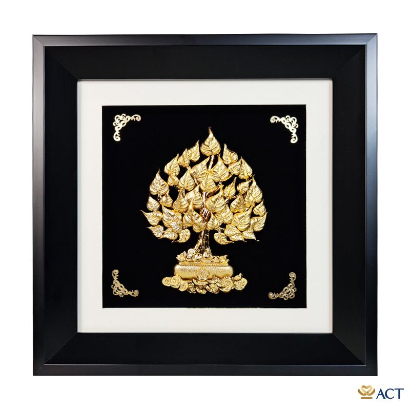 Tranh Cây Bồ Đề dát vàng 24k