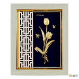 Tranh Hoa Tulip dát vàng 24k