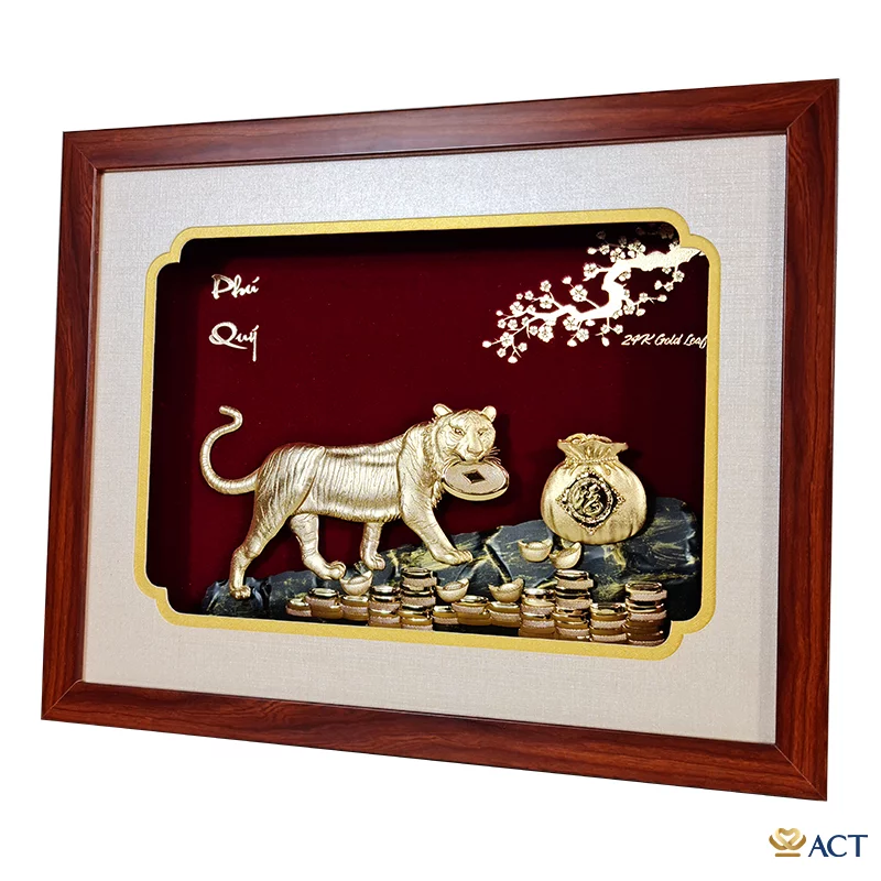 Tranh Hổ dát vàng 24k (Mẫu 5)