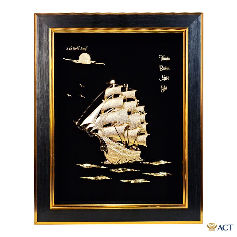 Thuyền dát vàng 24k