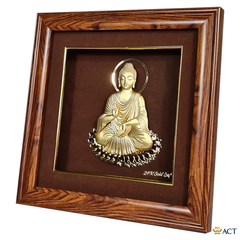 Tranh Đức Phật Thích Ca dát vàng 24k ACT GOLD ISO 9001:2015