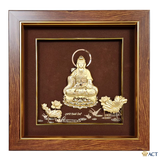 Tranh Quán Thế Âm Bồ Tát dát vàng 24k (Mẫu 1)