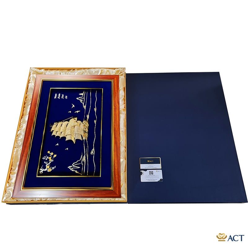 Tranh Thuyền dát vàng 24k ACT GOLD ISO 9001:2015