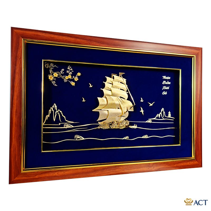 Tranh Thuyền dát vàng 24k ACT GOLD ISO 9001:2015